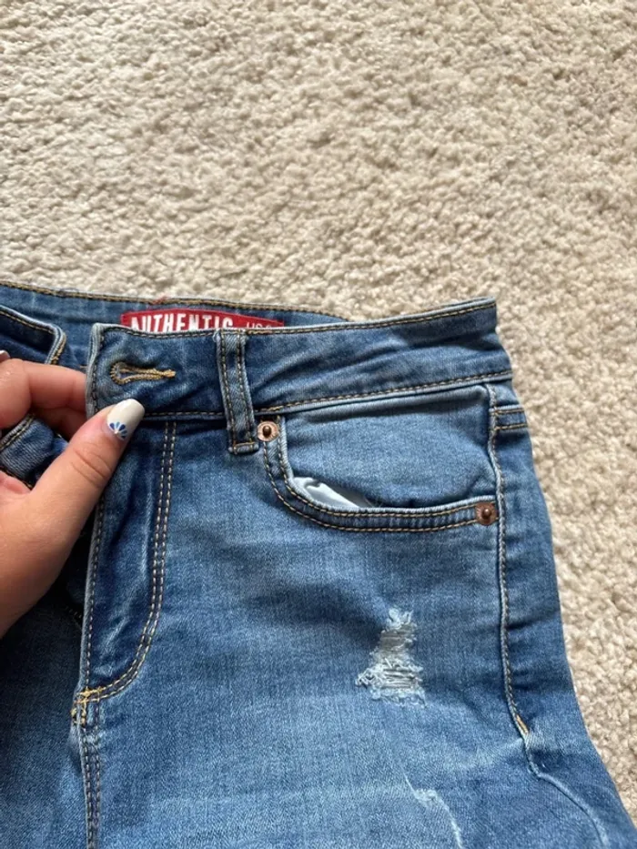 jean skinny à trou jennyfer taille 34 - photo numéro 4