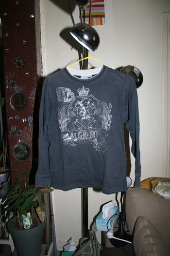 🌸Sweat shirt noir à motifs argentés Taille 12 ans "Kiabi kids" 🌸