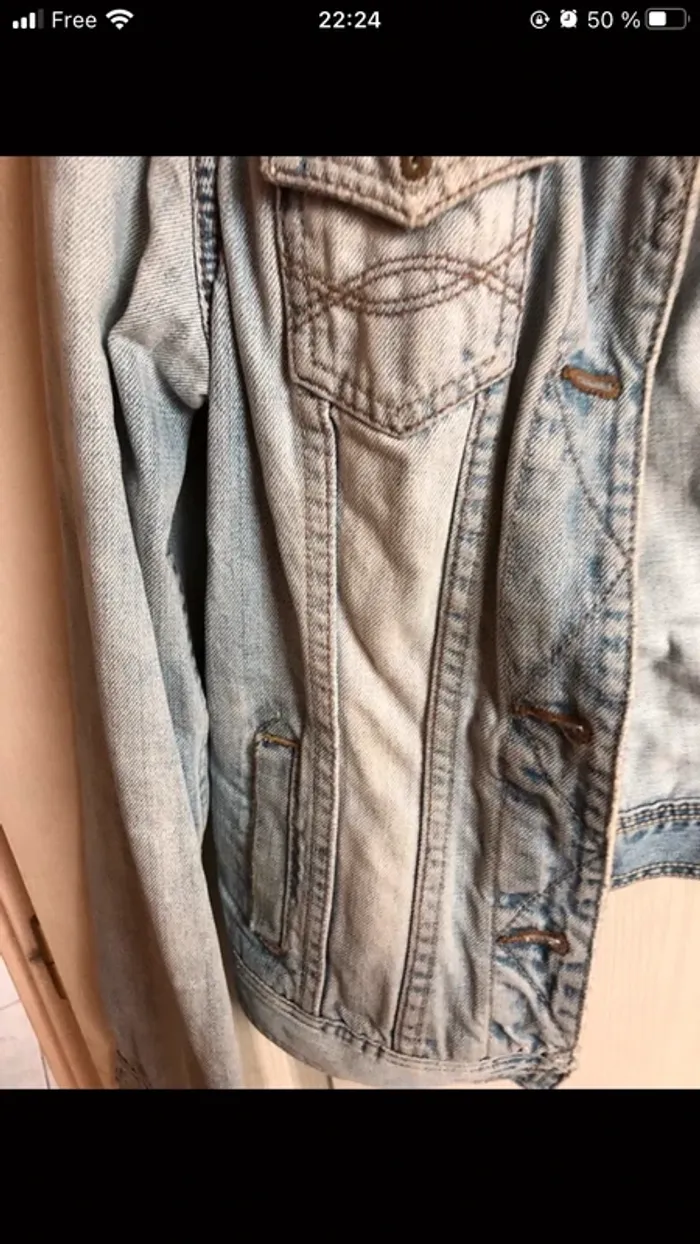 Veste en jean femme (bleu clair), M / 38 / 10 - photo numéro 3