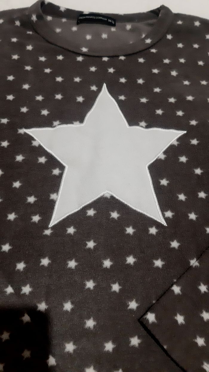 Pyjama pilou pilou gris foncé - photo numéro 7