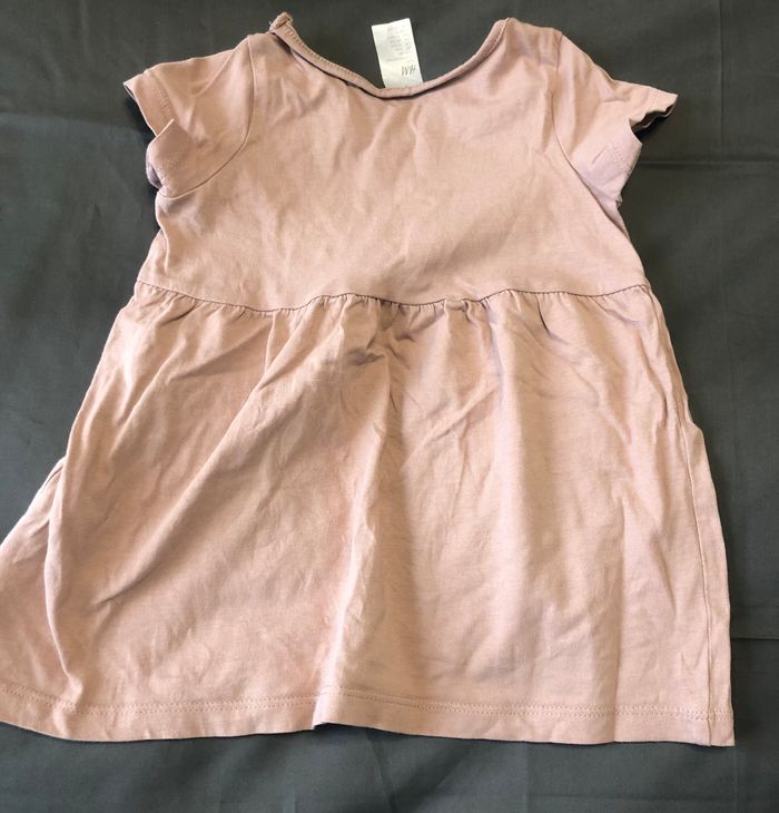 Robe H&M rose 9-12 80 cm - photo numéro 2
