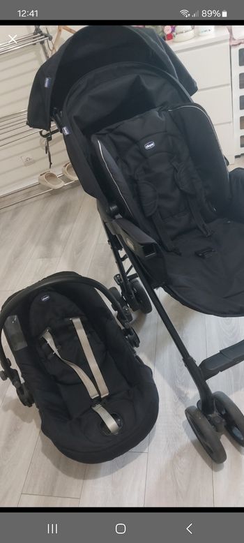 Poussette siège auto chicco