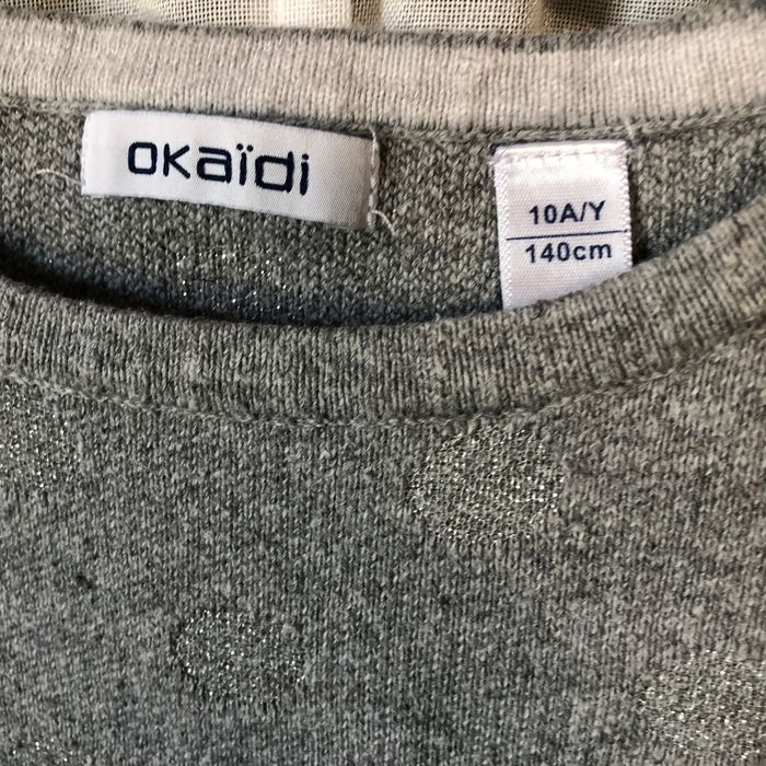 Pull gris paillettes 10 ans Okaidi - photo numéro 2