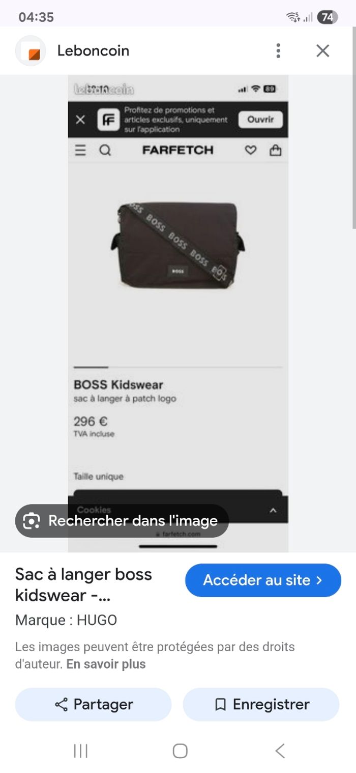 Sac a langer boss - photo numéro 3