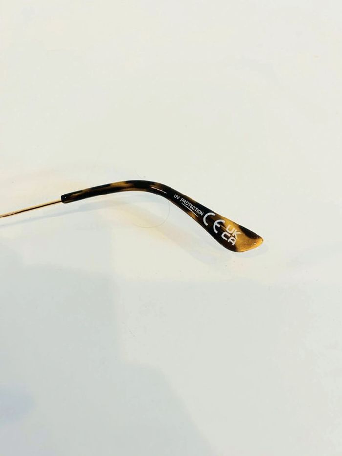 Lunette de soleil femme ovale marron léopard et dorée uvprotection catégorie 3 - photo numéro 5