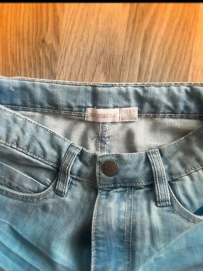 Très beau short jeans orchestra taille 12 ans taille ajustable - photo numéro 3