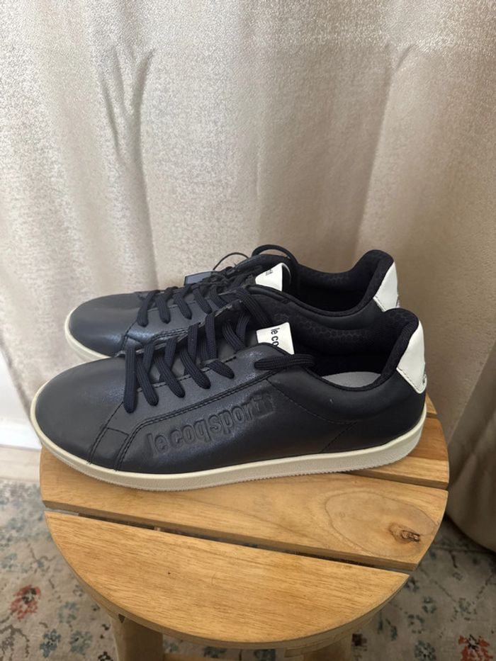 Baskets Le Coq Sportif bleu nuit – Made in France – Taille 41 neuves - photo numéro 3