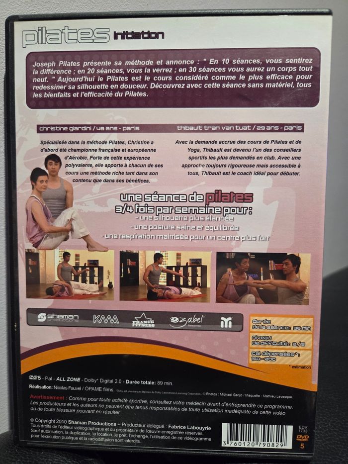 Dvd pilates initiation