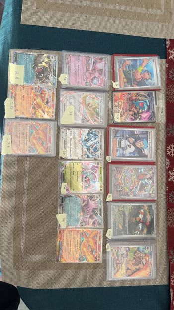 Lot cartes Pokémon EV 10 Rivalités destinées Ultra Rare & ex – État neuf sous top loader