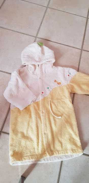 Peignoir jaune et orange fille
