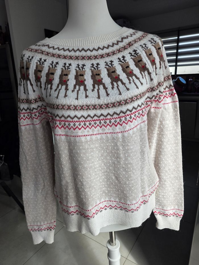Pull de Noël Rennes femme taille M