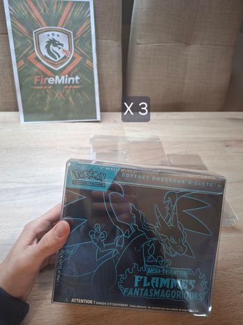 Lot de 3 protection ETB Pokémon demi rigide de qualité premium FireMint