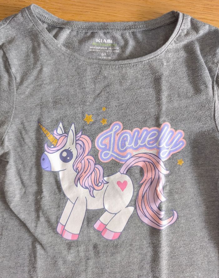 🌸 T-shirt "licorne" manches longues - Kiabi - 6 ans 🌸 - photo numéro 3