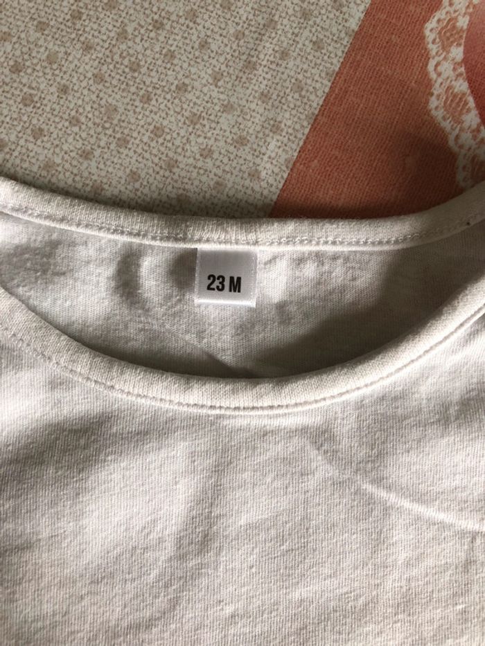 Lot 2 tee shirt blanc - photo numéro 3