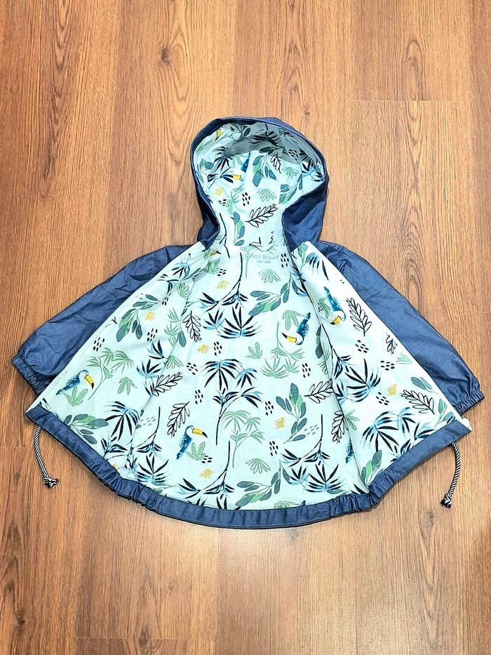 Veste coupe-vent à capuche Petit Béguin – 24 mois – bleu – enfant / bébé - photo numéro 8