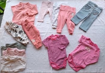 Lot 12 vêtements demi saison hiver fille 9 mois