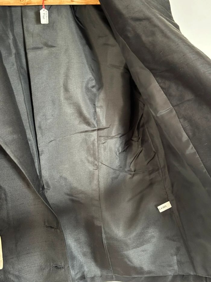 Veste de tailleur en soie sauvage taille 38 - photo numéro 9