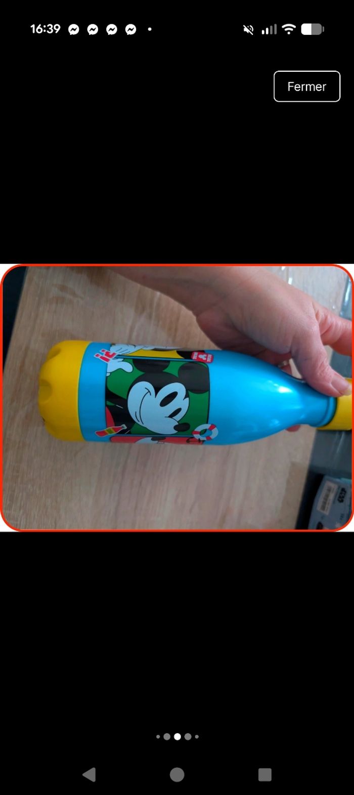 Gourde Mickey Mouse Disney - 560ml - Neuve - photo numéro 4