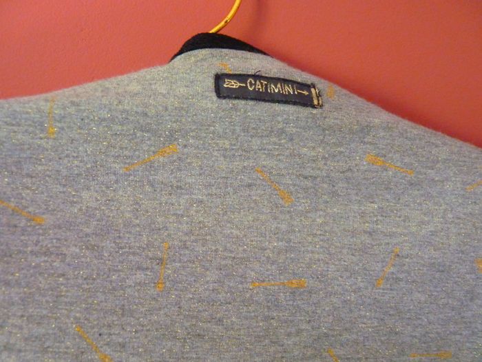 Gilet fille catimini 14 ans gris or designed in france neuf - photo numéro 5