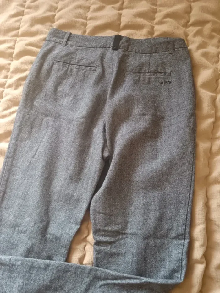 Pantalon tailleur Swildens gris chine t.0 - photo numéro 7
