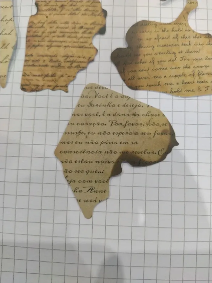 Lot de stickers motif vieux papier (lot b) - photo numéro 4