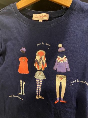 Tee shirt lili gaufrette 6 ans