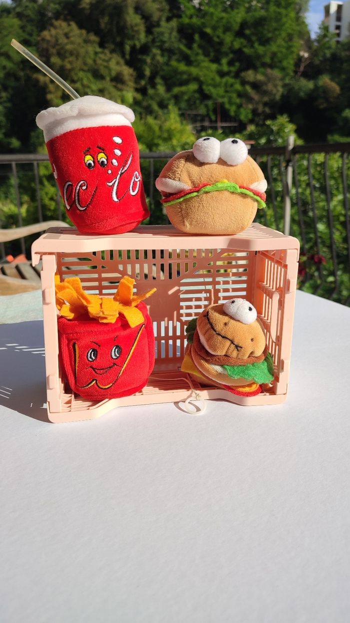 Lot Peluches vintage fast food - photo numéro 2