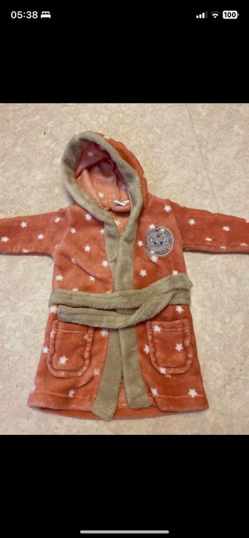 Beau peignoir marie 3 mois