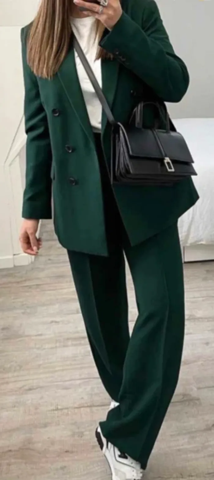 Ensemble tailleur Zara Veste BLazer+ pantalon Taille XS