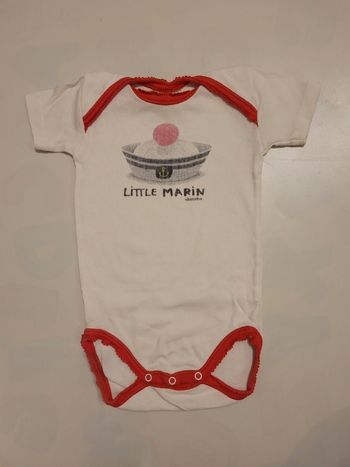 Body manches courtes marin