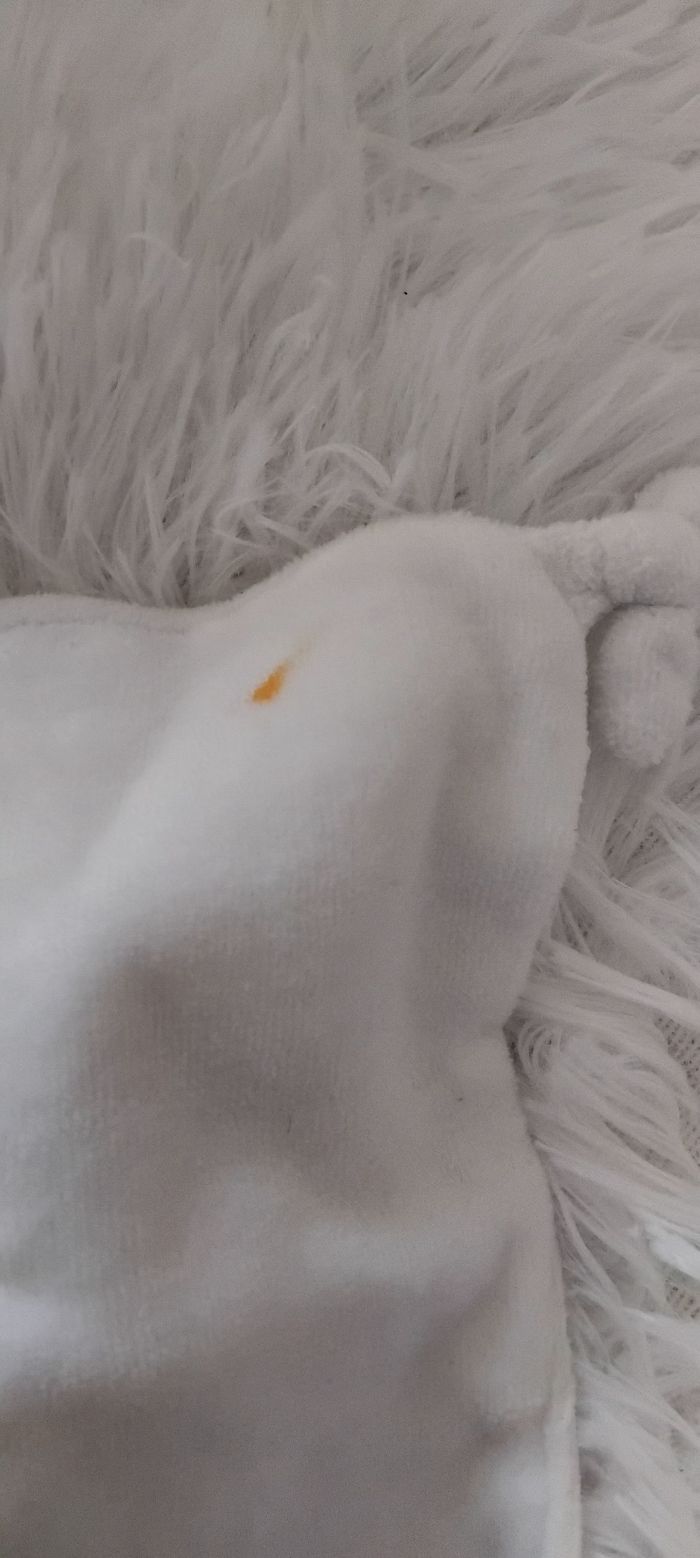 Doudou carré plat renard indien- blanc ,triangles , Spilec - photo numéro 3