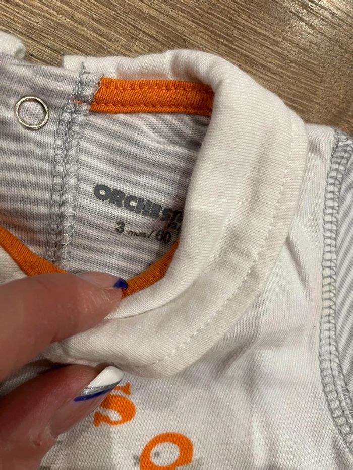 Tee-shirt 3 mois orchestra - photo numéro 2