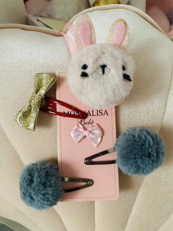 Lot barrettes fourrure