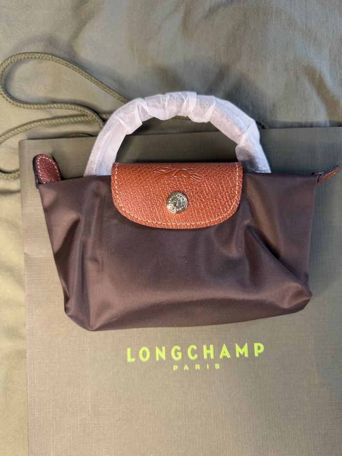 Mini Sac Longchamp Marron - photo numéro 4