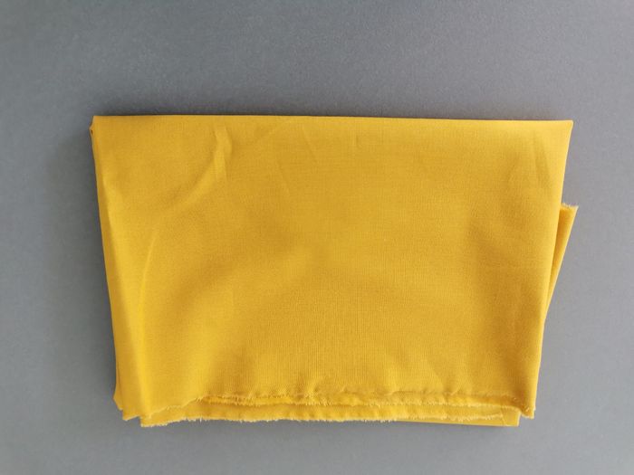 Gros coupon tissu coton uni moutarde  300cmx150cm - photo numéro 2
