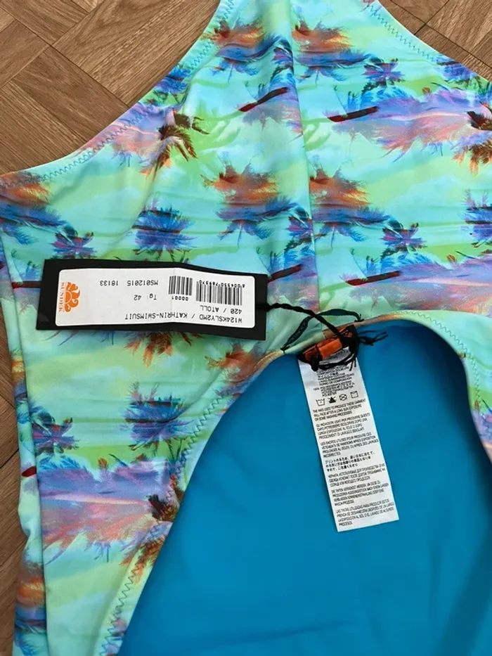 Maillot de bain une pièce bleu Sundek (NEUF) - photo numéro 3