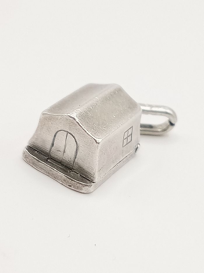 Ciondolo  che si apre collana antico vintage anni '50/'60 argento 10 gr  ciondolo cuore - photo numéro 2