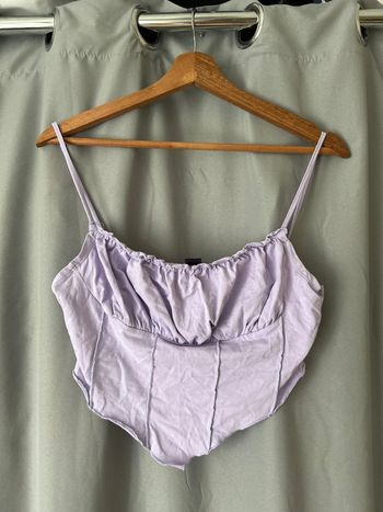 Crop top lila