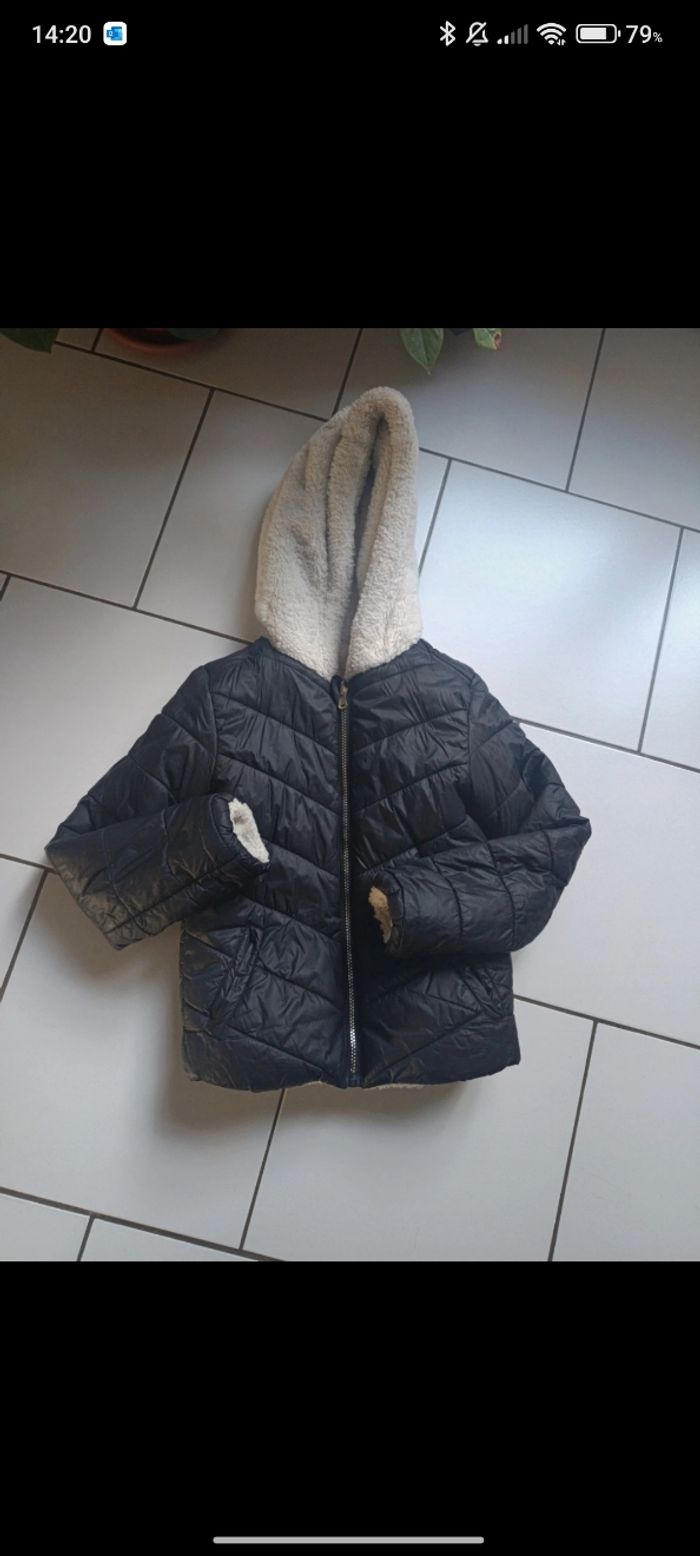 Doudoune avec capuche molletonné