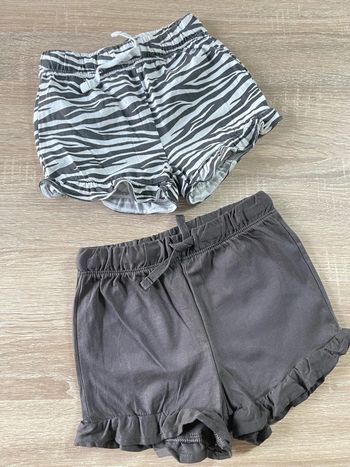 Lot de 2 shorts 9/12m