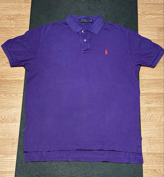 Polo Ralph Lauren Violet homme Taille L Coton