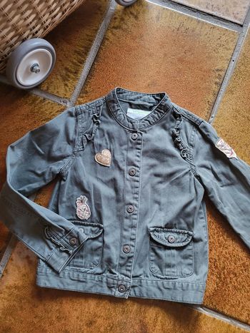 Veste mi saison kaki fille 8ans vertbaudet.