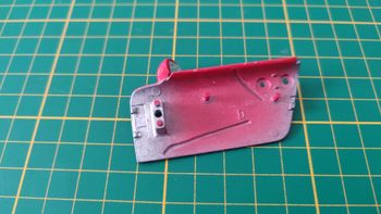 Porte droite pièce détachée miniature Bburago burago Porsche 911 Carrera 1993 rouge 1/18 1/18e 1/18è