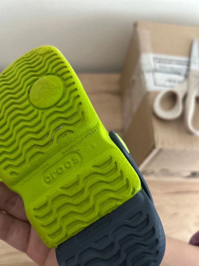 crocs vert et marine - photo numéro 6