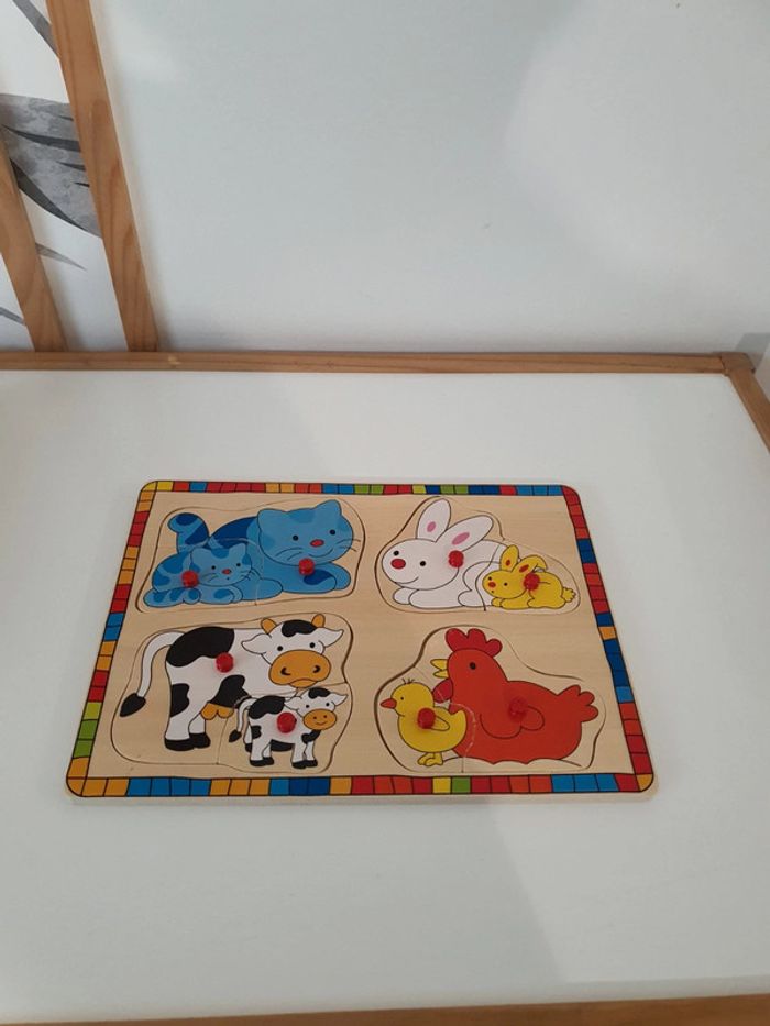 Puzzle en bois animaux
