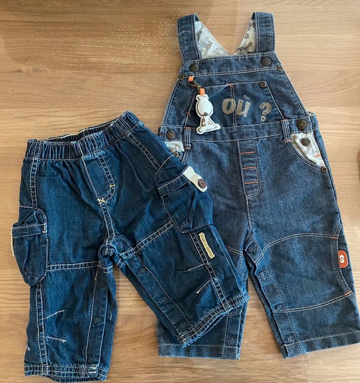 salopette et pantalon 6 mois