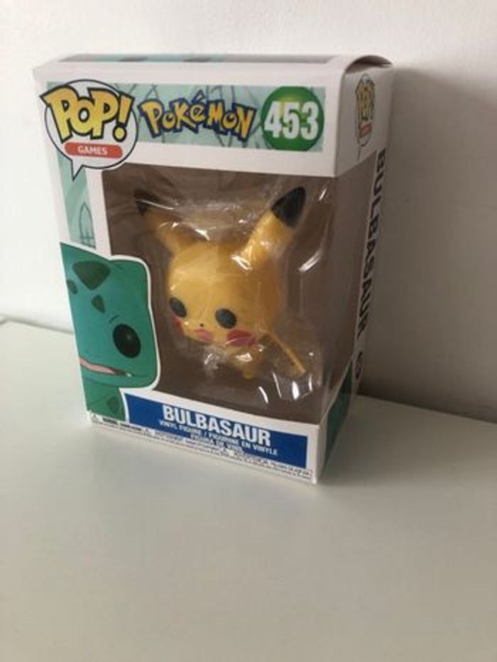 Funko pop pikachu boîte bulbizarre pokemon neuve évolution pichu collection jeux jouet 453