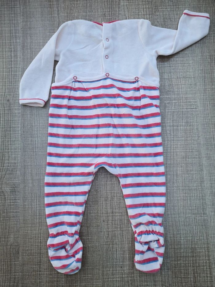 Pyjama velours Sergent Major 12 mois en très bon état - photo numéro 2