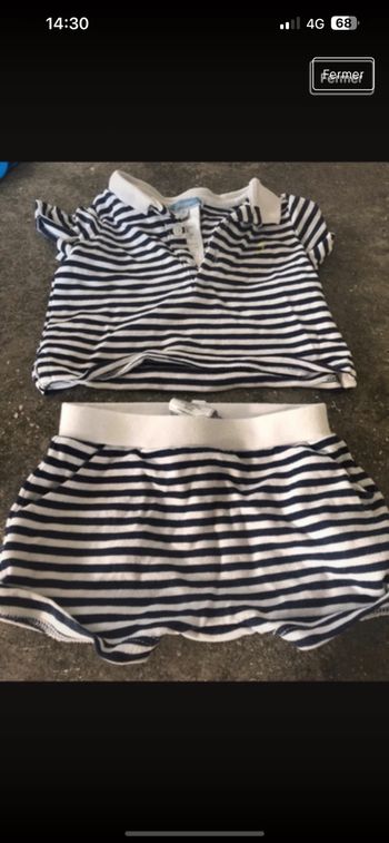 Superbe ensemble short/t shirt jacadi