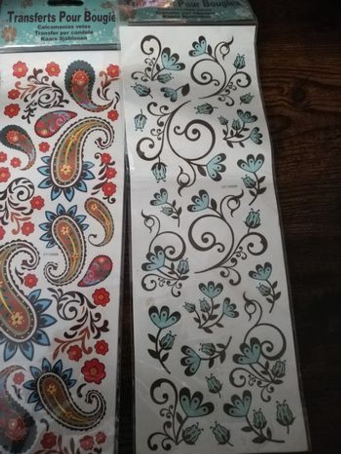 Transfert pour bougie pour loisirs créatifs - photo numéro 3